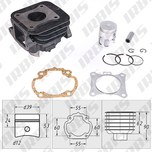 Цилиндро-поршневая группа 2Т SYM Jet-50 d-39