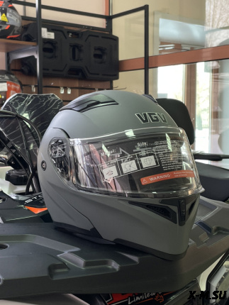 Шлем модуляр HETOSHI OIKE цв. Черно-серый р.L