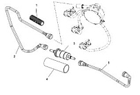 Топливные линии 4-Х ТАКТНОГО ПЛМ MERCURY 40 Серийный номер от 1B227000 до 1B344398