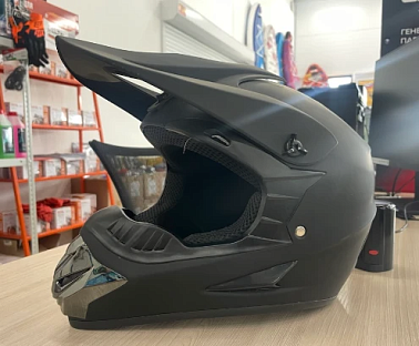 Шлем кроссовый HETOSHI XD1-12 цв. Черный матовый  р. M 