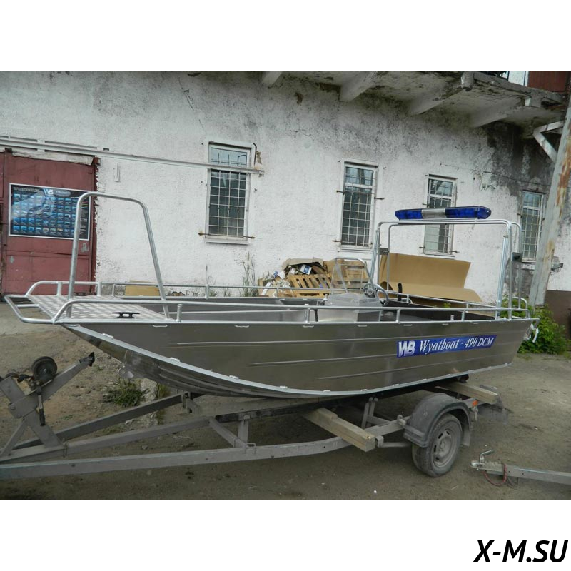 Алюминиевый катер WYATBOAT-490C (спецзаказ) Алюминиевый катер WYATBOAT-490C (спецзаказ)