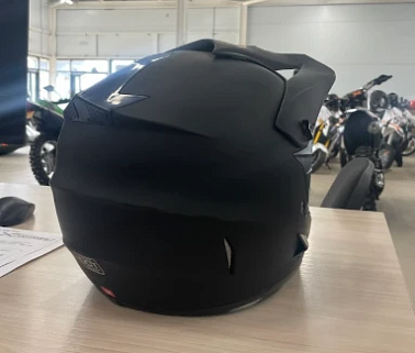 Шлем кроссовый HETOSHI XD1-12 цв. Черный матовый  р. M 