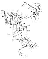 Компоненты ручного управления 2-Х ТАКТНОГО ПЛМ MERCURY 75 Серийный номер от 9506481 до 9589038