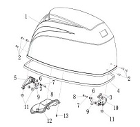Колпак 2-Х ТАКТНОГО ПЛМ PARSUN T60A FWL