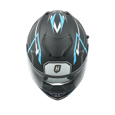 Шлем модуляр HETOSHI FF935 Shogun цв.Черно-сине-белый  р.M