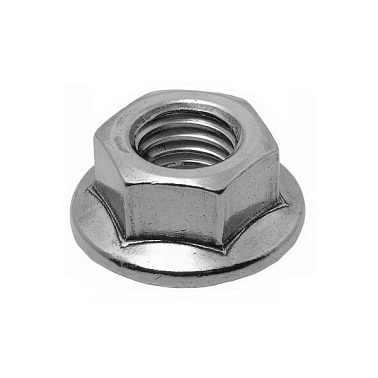 Гайка с фланцем M4 DIN 6923 оц. (10 шт)