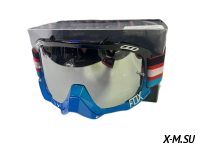 Очки мотокросс FOX XD3-67 коробка цв. оправы Сине-черный цв. стекла Серый матовый