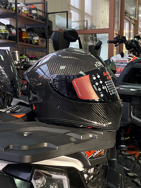 Шлем интеграл HETOSHI DOT CARBON FIBER XD1-472 цв.Черный р. L