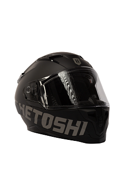 Шлем интеграл  HETOSHI FF938 MATTE BLACK double visor Цв.Черно-серый р.S