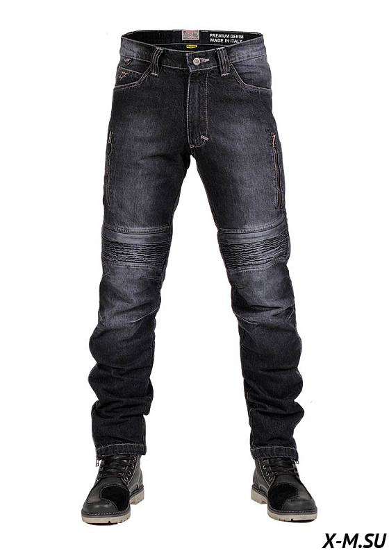 Мотоджинсы мужские INFLAME DRACO DARK, цвет черный Мотоджинсы мужские INFLAME DRACO DARK, цвет черный