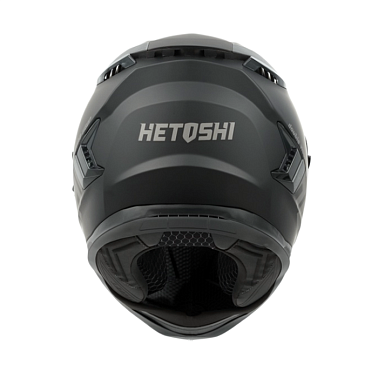Шлем интеграл  HETOSHI FF938 MATTE BLACK double visor Цв.Черно-серый р.S