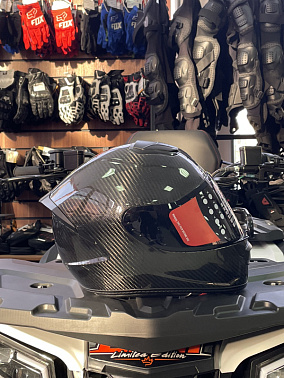 Шлем интеграл HETOSHI DOT CARBON FIBER XD1-472 цв.Черный р. L