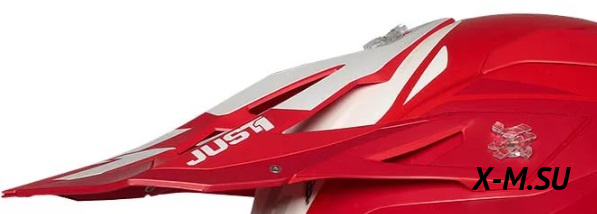Козырек для шлема JUST1 J18 PULSAR красный/белый Козырек для шлема JUST1 J18 PULSAR красный/белый