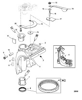 Поворотный кронштейн 4-Х ТАКТНОГО ПЛМ MERCURY 60 Серийный номер от 1C000001 до 1C050251