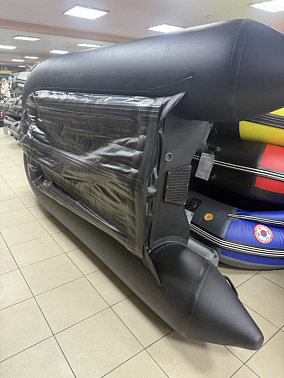 Надувная лодка X-River GRACE  WIND 380+фальшборт Серый/черный