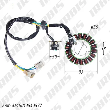 Статор генератора 157FMI (GS125) (18кат.)